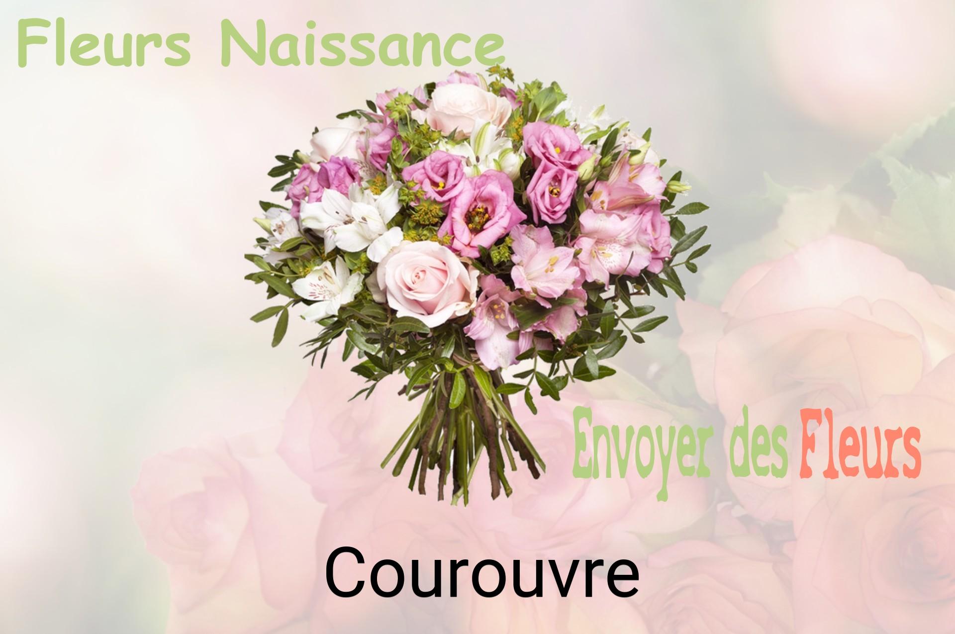 Bouquet de fleurs de naissance livré à Courouvre